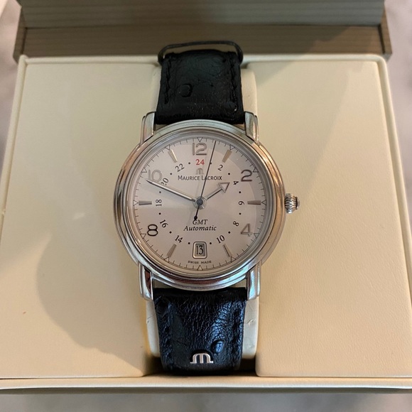Maurice Lacroix Pontos GMT PT6037 Automatic Watch with Box and Manual - Picture 2 of 11